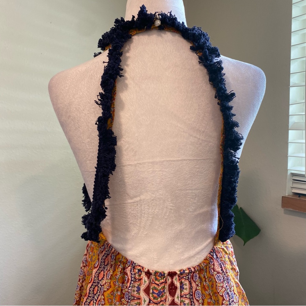 Anthropologie Deco Cover-Up Maxi Dress Multicolor Bohemian Maxi Skirt, Size Xs - Picture 6 of 16